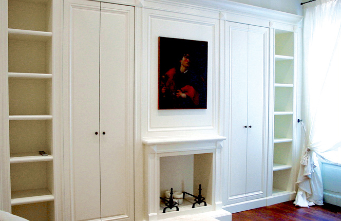 Ivory lacquered closet