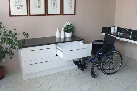 Domotic kitchen for disabled people