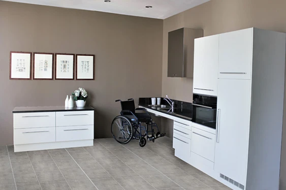 Domotic kitchen for disabled people