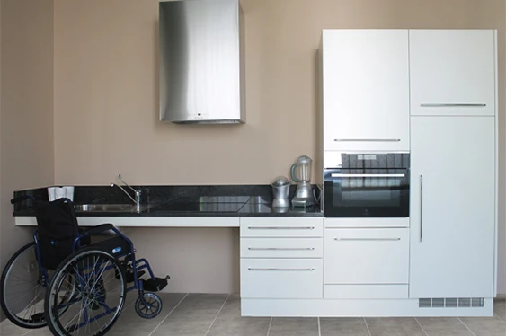 Domotic kitchen for disabled people